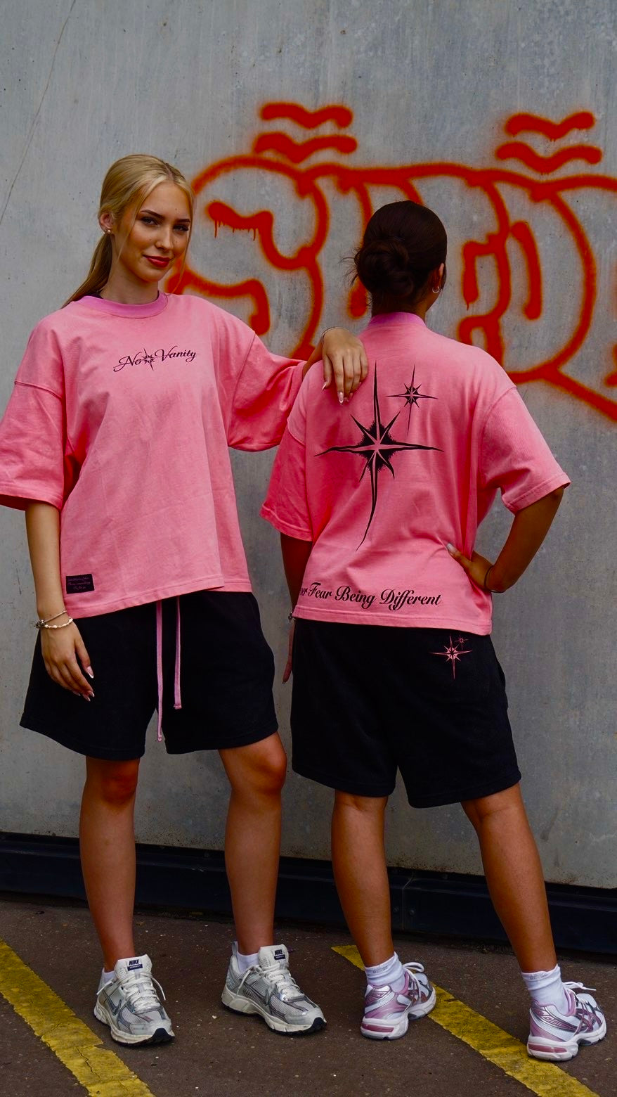 Pink boxy cropped top